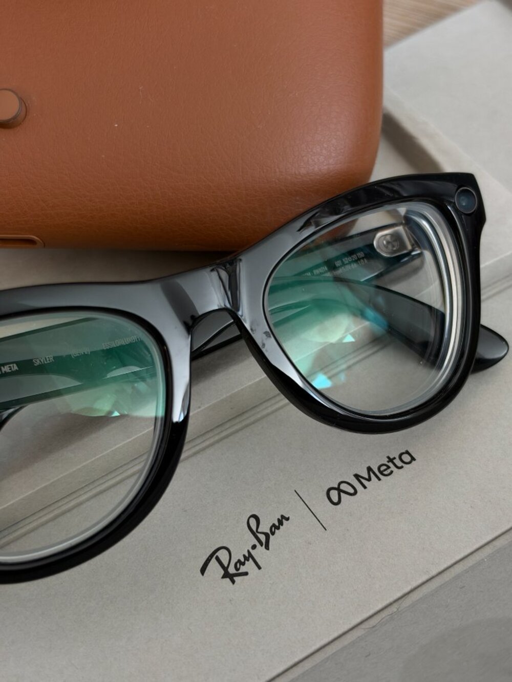 NEW Ray-Ban Meta Skyler Gen 2 RW4014 Shiny Black Smart Glasses 52mm Rx Lenses
